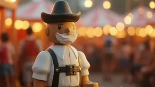 Oktoberfest in München: Wiesn-Figuren übermalt, weil sie Stadt zu freizügig waren