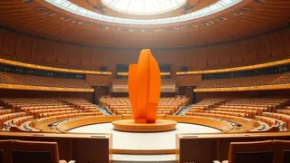 Orangene Pest : Trump-Hetzskulptur im Europaparlament aufgestellt