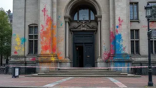 Parlamentssitzung in Den Haag unterbrochen: Aktivisten besprühen Gebäude