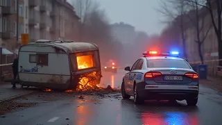 Polizeieinsätze in Osnabrück: Wohnmobilbrand und Messerattentat dominieren die Meldeliste