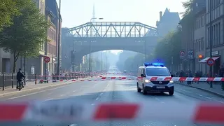 Polizeieinsatz in Augsburg: Ulrichsbrücke und Berliner Allee zeitweise voll gesperrt