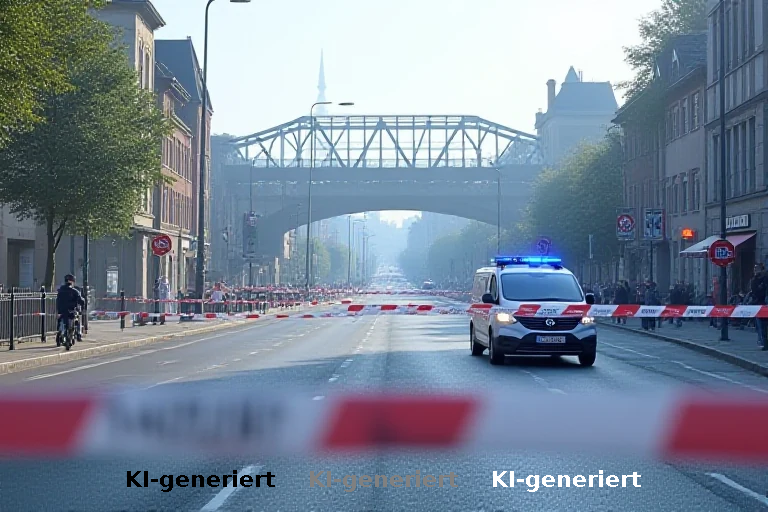 Polizeieinsatz in Augsburg: Ulrichsbrücke und Berliner Allee zeitweise voll gesperrt