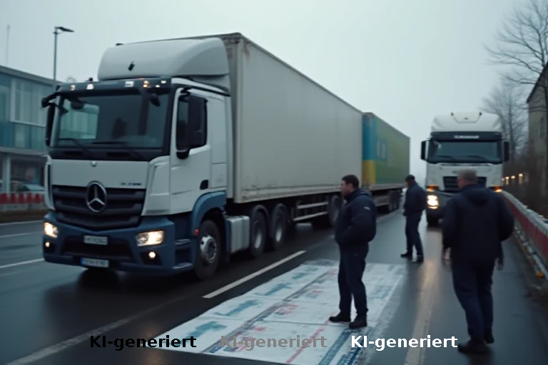 Polizeikontrollen in Haltern: Lkw-Stop wegen gravierender Sicherheitsmängel