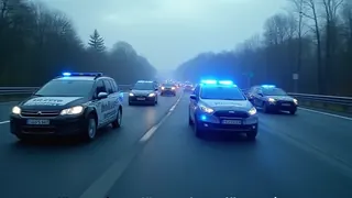 Polizeiverfolgungsjagd auf der A1: Spezialeinsatzkommando nimmt Raser fest