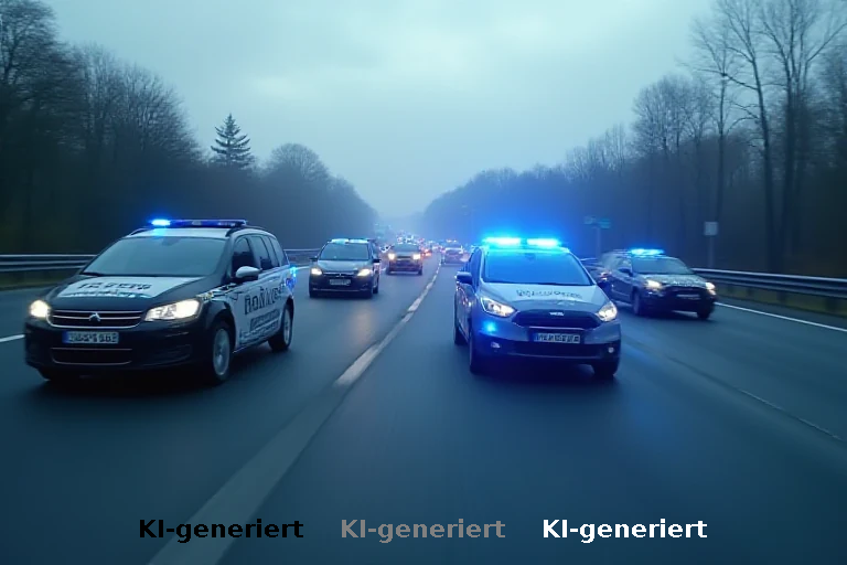 Polizeiverfolgungsjagd auf der A1: Spezialeinsatzkommando nimmt Raser fest