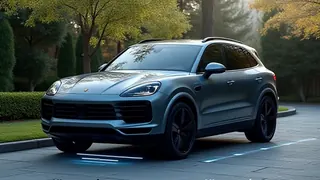 Porsche kündigt kabelloses Laden für den Cayenne Electric an