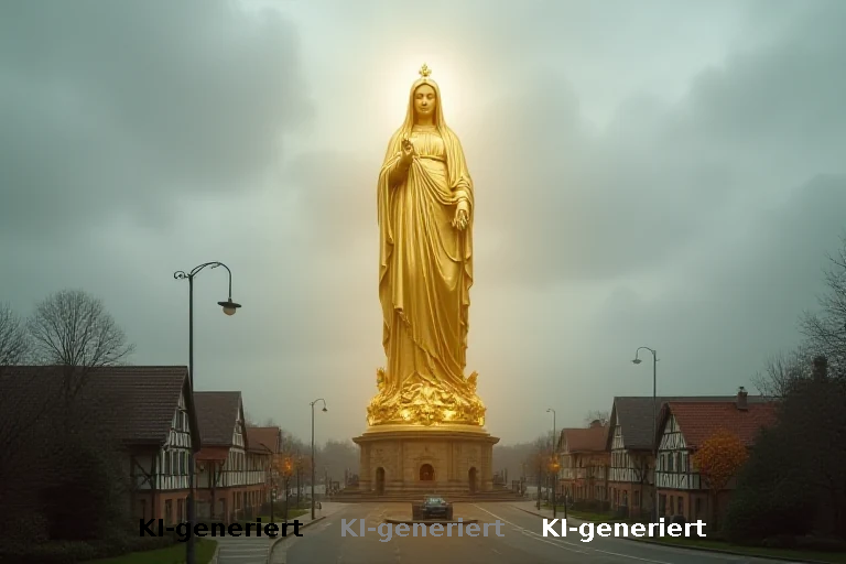 Privates Machtmonument: Milliardär stiftet gigantische Madonna für kleines Dorf