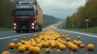Promille-Alarm: Lastwagenfahrer verliert Melonenladung nach Alkoholunfall