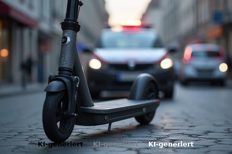 Promille-Exzess und illegale Modifikation: Lübecker E-Scooter-Fahrer in Unfallschleife