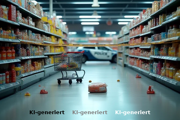 Psychotische Episode: Mann verletzt Beamte nach Supermarkt-Randale in Nersingen