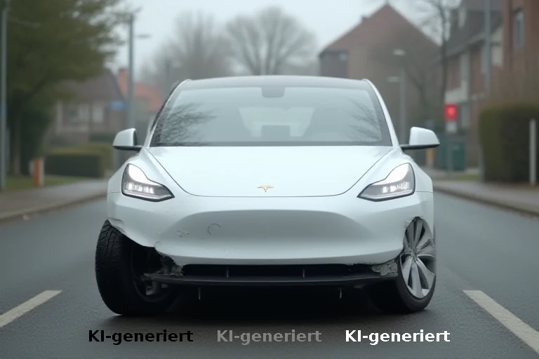 Psychotische Krise im Tesla: Gewalttat und Unfall in Baden-Württemberg