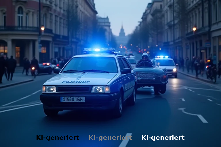Raser ohne Lizenz: Polizei stoppt flüchtenden Mann nach gefährlicher Verfolgungsjagd in Berlin