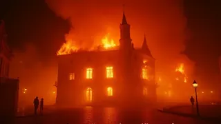 Rathaus von Limoges in Flammen: Gewaltexzesse als Raubzug gegen den Westen
