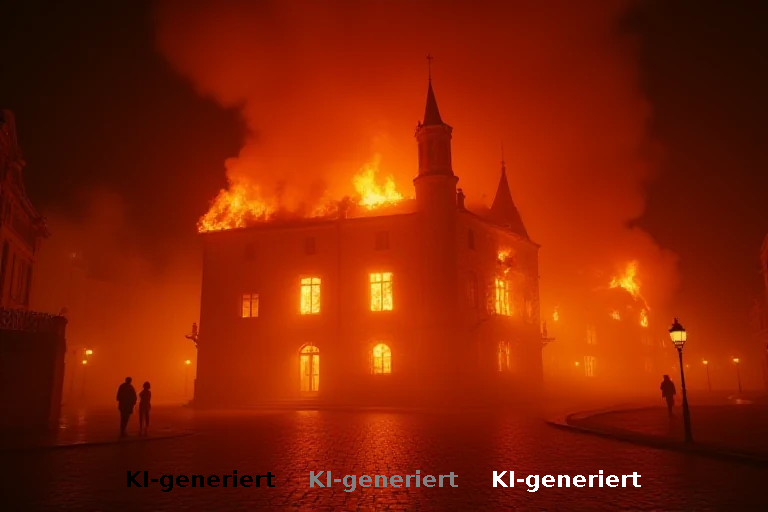 Rathaus von Limoges in Flammen: Gewaltexzesse als Raubzug gegen den Westen