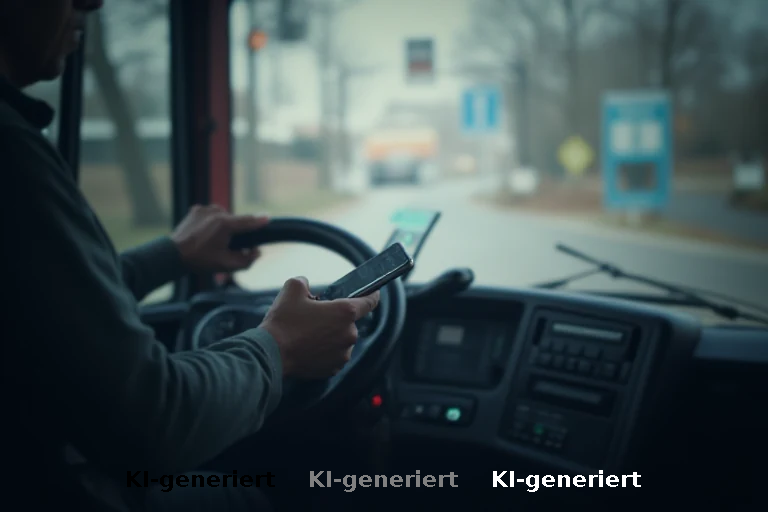 Rechtliche Grauzone: Warum Busfahrer am Steuer telefonieren dürfen