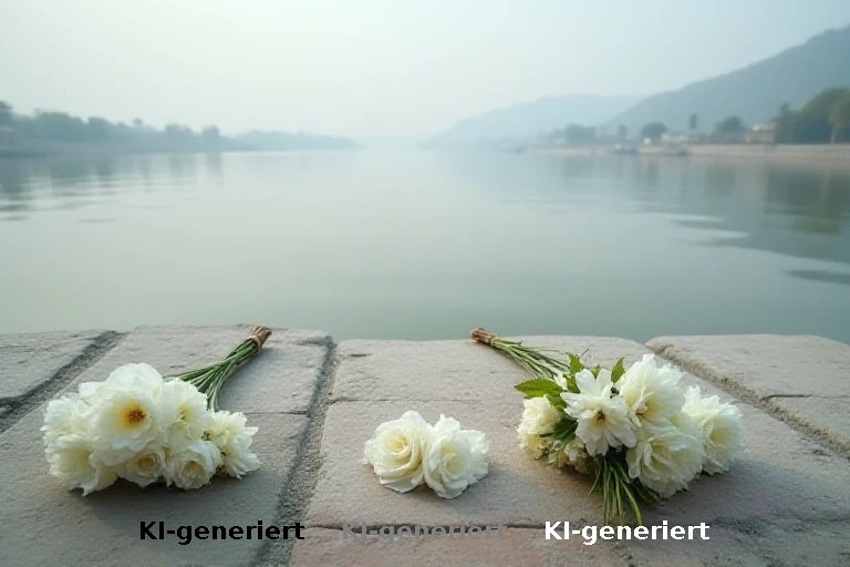 Religiöse Gedenkfeier in Haridwar für Opfer der nepalesischen Überschwemmungen