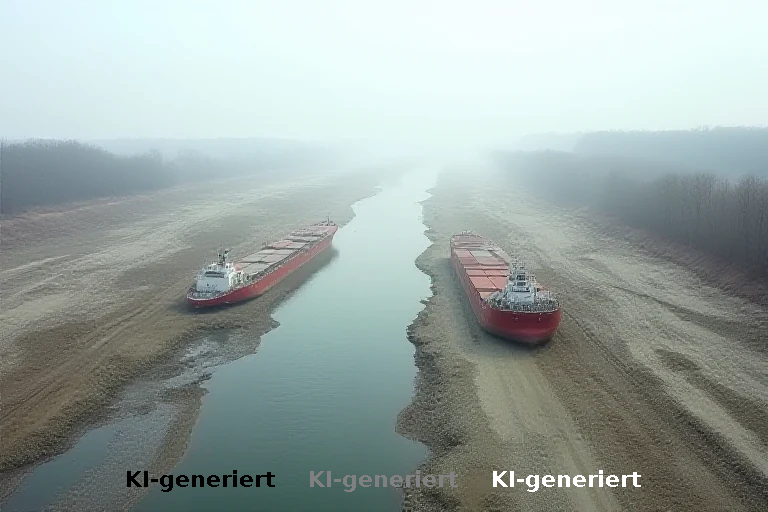 Rheinkrise: Niedrigwasser legt grenzüberschreitende Logistik lahm