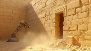 Roboter durchbricht 4500 Jahre alte Mauer im Ägyptischen Pyramidenkomplex