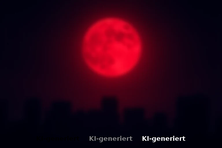 Rot leuchtender Mond: Himmelsphänomen ohne Schutzbrille beobachtbar