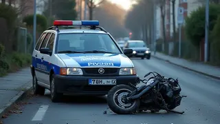 Rücksichtslose Fahrweise : Auto rechts überholt - Motorradfahrer schwer verletzt