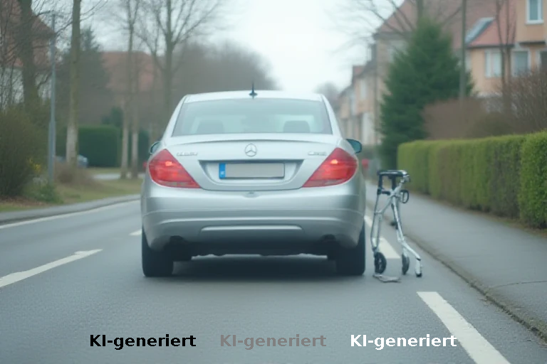 Rückwärtsmanöver in Neuburg: 94-Jähriger kollidiert mit Rollator-Nutzerin