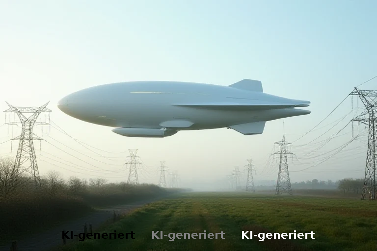 Sächsisches Luftschiff als möglicher Schutz für Stromnetze
