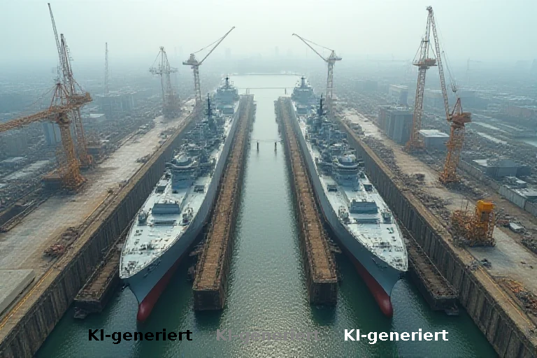 Satellitenbilder belegen parallelen Neubau von Kriegsschiffen in nordkoreanischen Werften
