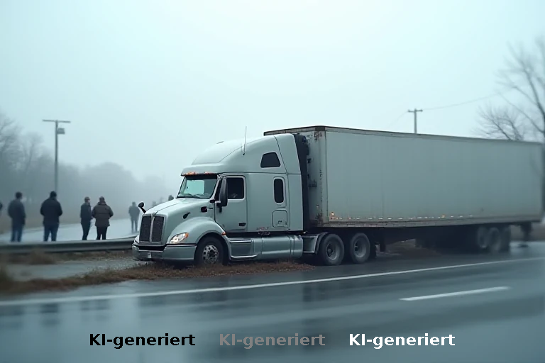 Sattelzug-Fahrer flieht nach Geländer-Schaden und gerät mit Zeugen aneinander