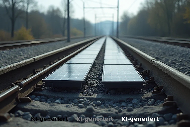 Schienen-Solar: Pioniergeist oder technische Sackgasse?
