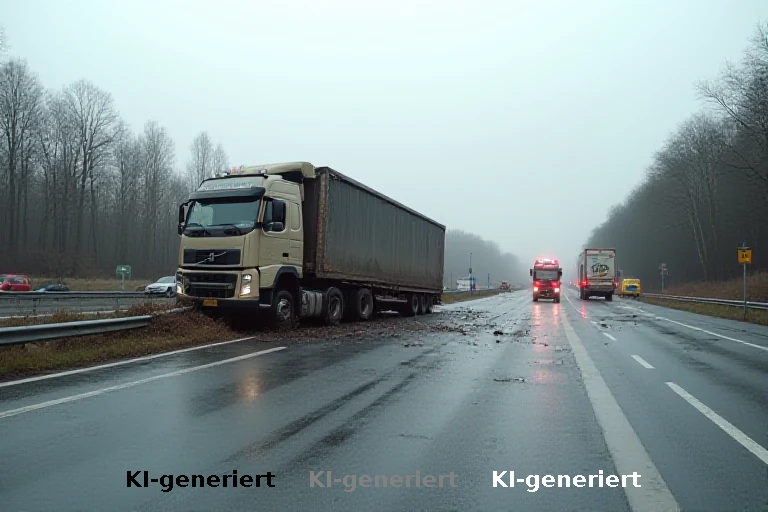 Schweinefleisch und Stau: Lkw-Absturz auf der A7 offenbart Geschwindigkeitsproblem