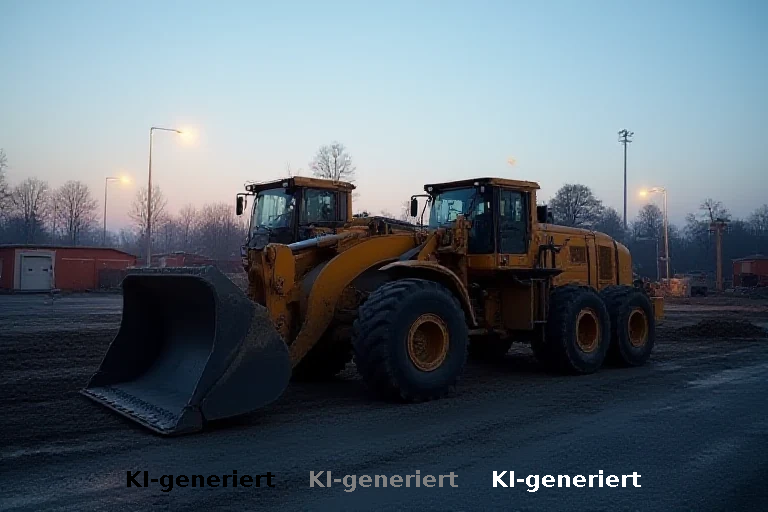 Schwere Baumaschine aus gesichertem Areal in Thannhausen entwendet
