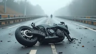 Schwere Kollision auf Bundesstraße: Motorradfahrer über Leitplanke geschleudert