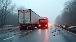 Schwere Kollision auf hessischer Autobahn: Lastwagen prallt in stehendes Rettungsfahrzeug