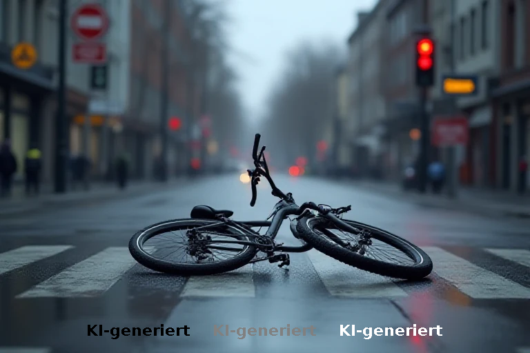 Schwere Kollision in Hamburg: Radfahrer missachtet Ampel und wird erfasst