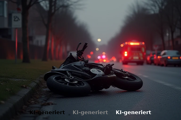 Schwere Kollision in Lokstedt: Motorradfahrer und Zeuge ins Krankenhaus