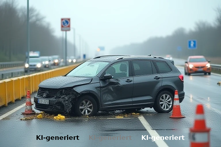 Schwere Verkehrsunfälle auf der A7: Beifahrerin eingeklemmt, Staus und Vollsperrung