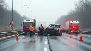 Schwerer Verkehrsunfall auf der B492: Sperrung und Rettungseinsätze