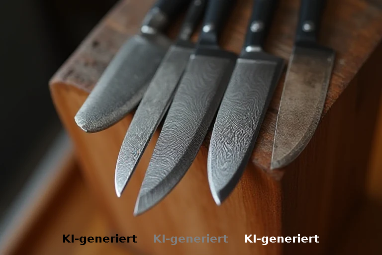 Shan Zu Damast-Messerset: 5 Messer im Holzblock zum Tiefstpreis dank Coupon