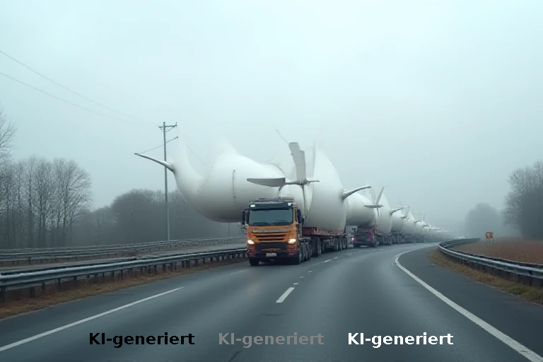 Sichtbare Herausforderungen im Ausbau der Windenergie: Schwerlasttransporte prüfen Infrastruktur und Logistik