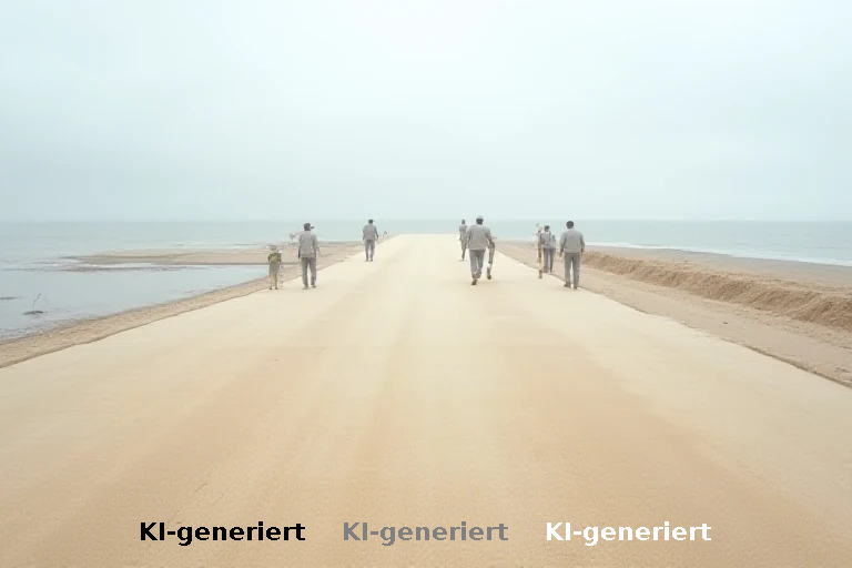 Sieht aus wie Sand - Nordseeinsel verlegt jetzt beigefarbenen Teppich