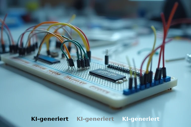 Spezialbreadboard löst Platzproblem bei ESP-Modulen mit Kompromissen