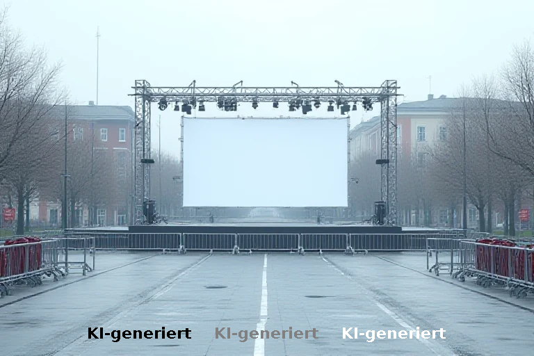 Stadtfest in Bitterfeld fällt aus: Streit um Sicherheitslage bei Protestcamp