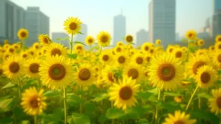 Stadtmarketing oder ökologische Utopie? Das Sonnenblumenfeld als Instrument der Aufwertung