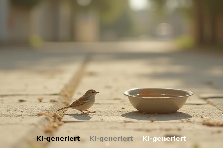 Stadtvögel im Hitzetod: Stiftung rät zu Wasserstellen