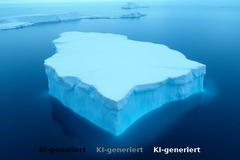 Stationäre Eisberge als natürliche Verankerung für antarktisches Festeis