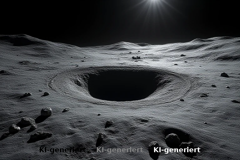 Sternforscher beobachten Raketenabsturz auf der hellen Mondscheibe