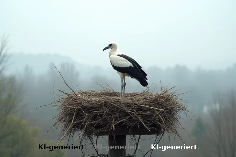 Storchennest blockiert Baufortschritt: Konflikt zwischen Naturschutz und Bauinteresse in Schwifting
