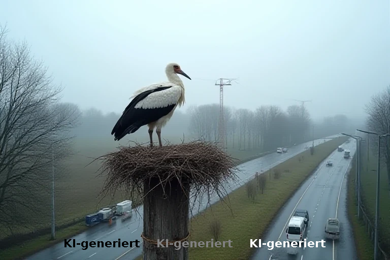 Storchennest blockiert Bauprojekt: Konflikt zwischen Artenschutz und Bauwirtschaft in Schwifting