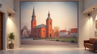 Stralsund: Rathaus zeigt Pastellstudie der Nikolai-Türme