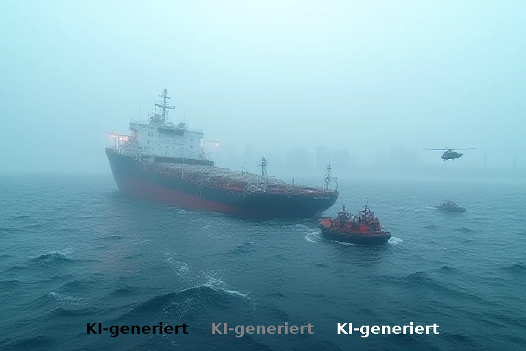 Suche nach Vermissten auf gesunkenem Frachter in umstrittenen Gewässern